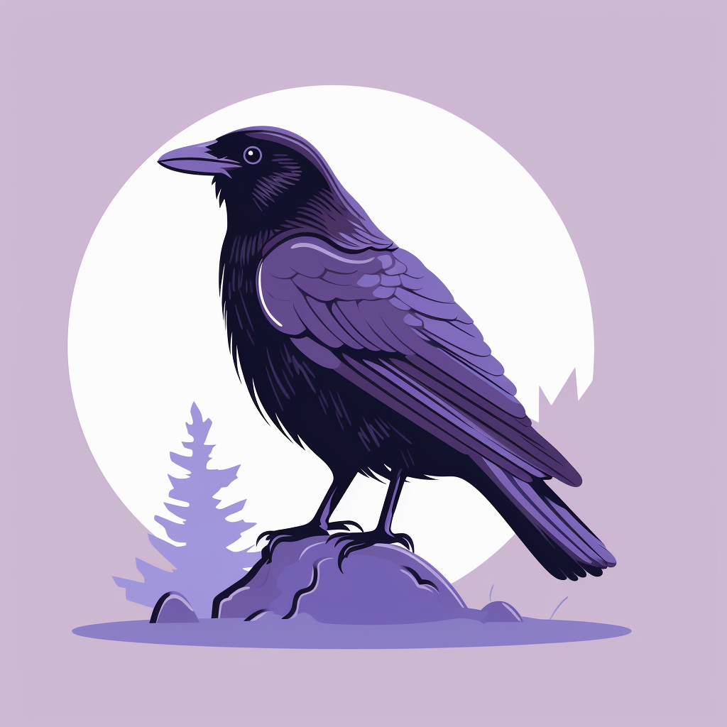 Purple Raven Graphic