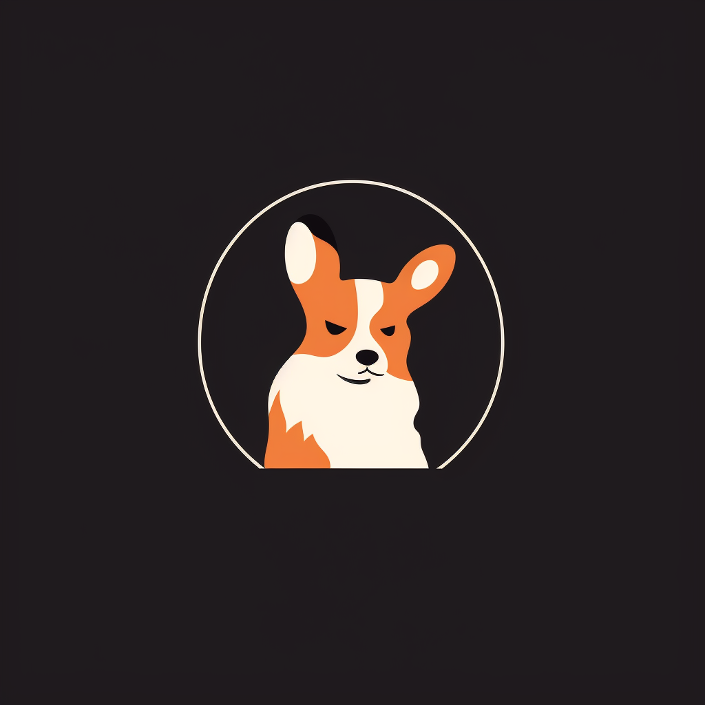 Walking Welsh Corgi Logo