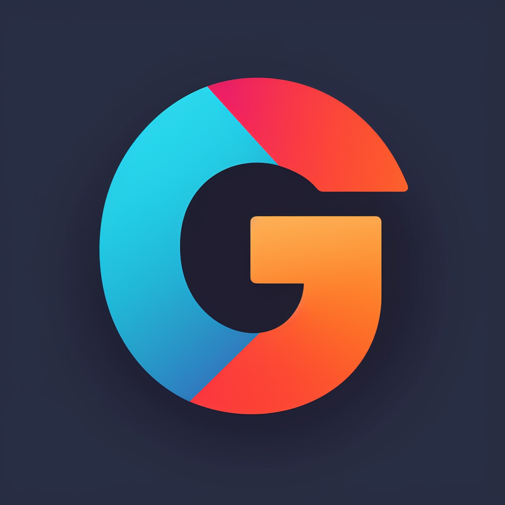 Flat vector letter G icon