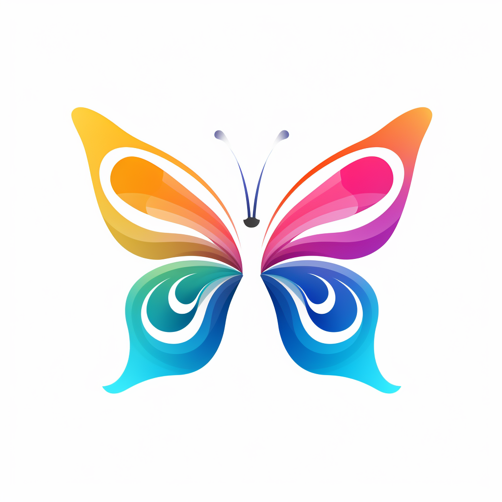 Colorful butterfly representing mental health transformation