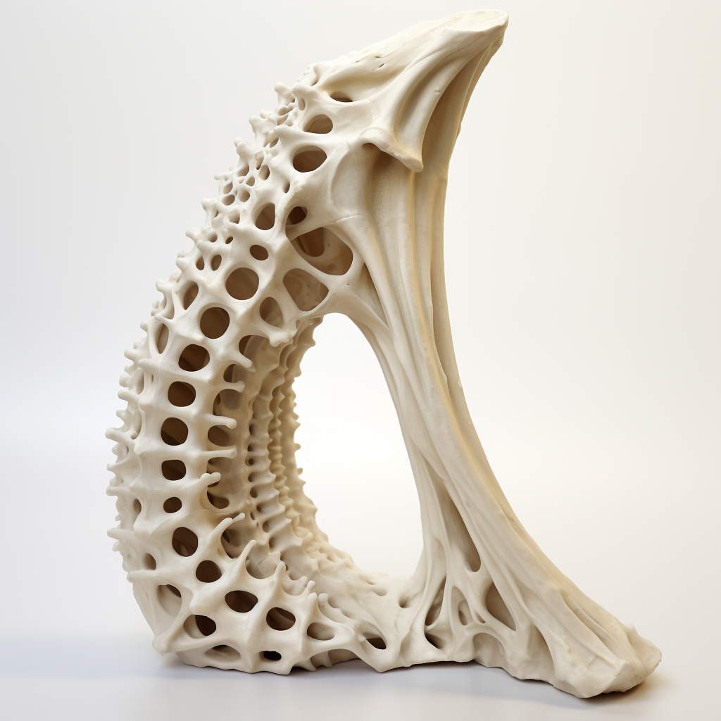 Flexible and hard human bone