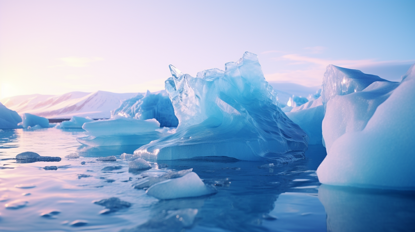 Close-up of Mysterious Glacier