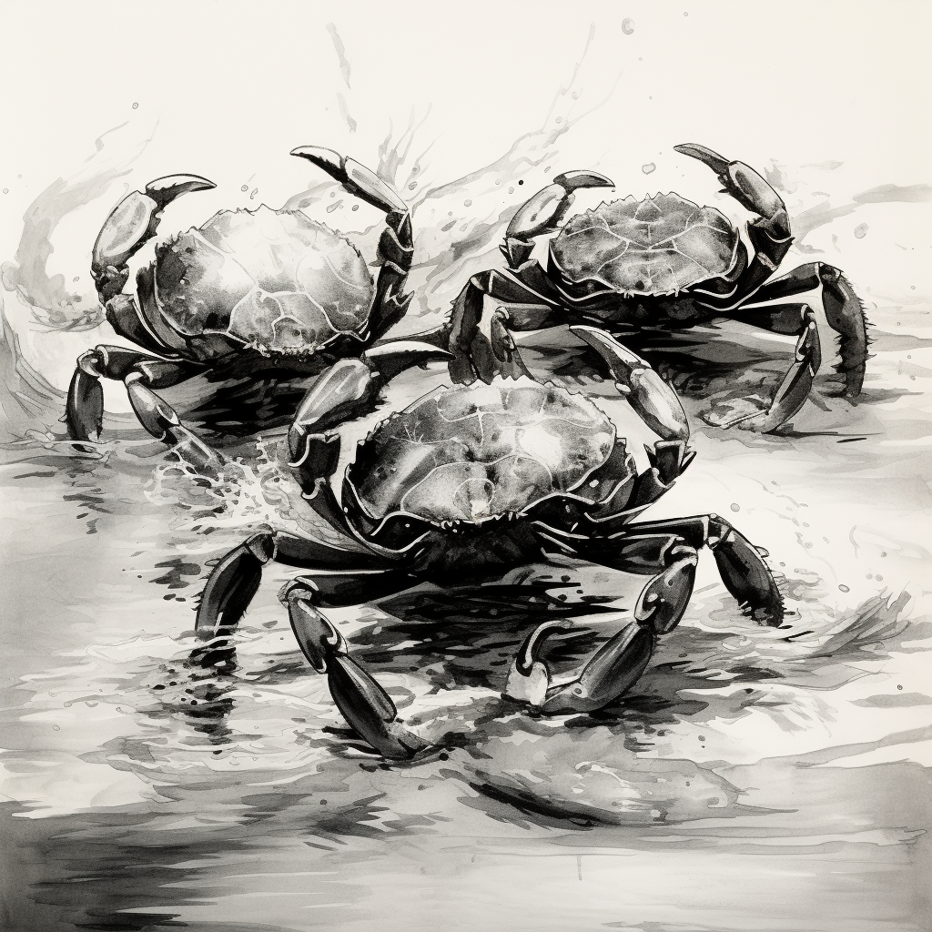 Floating Mystical Crabs in Perspective