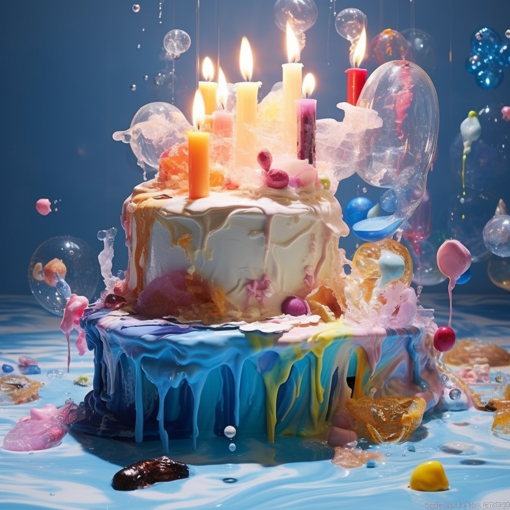 Stunning Floating Ocean Birthday Cake