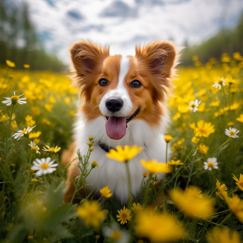 Cute Corgi with Floppy Ears