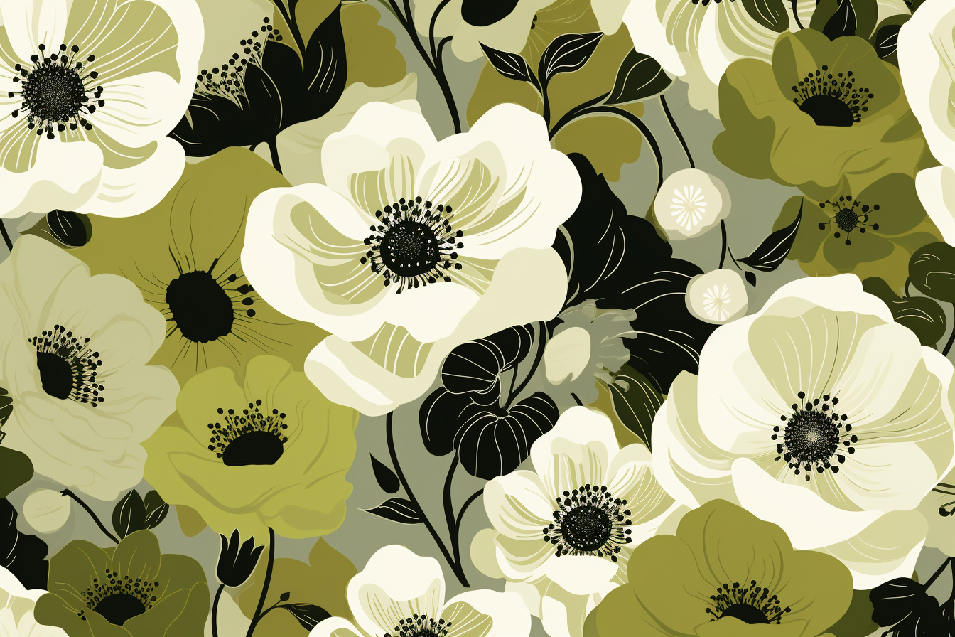 Floral Print in Marimekko Style