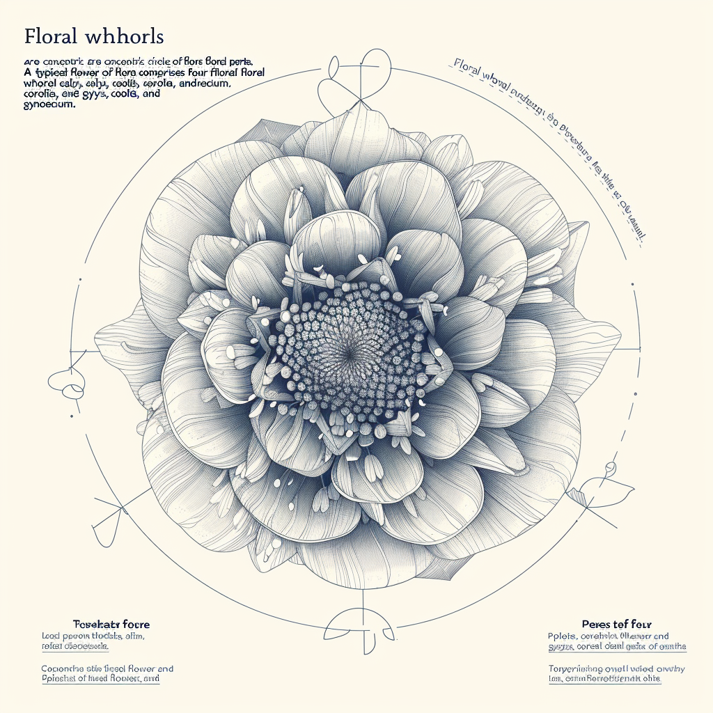 Floral Whorls Circle Flower Parts