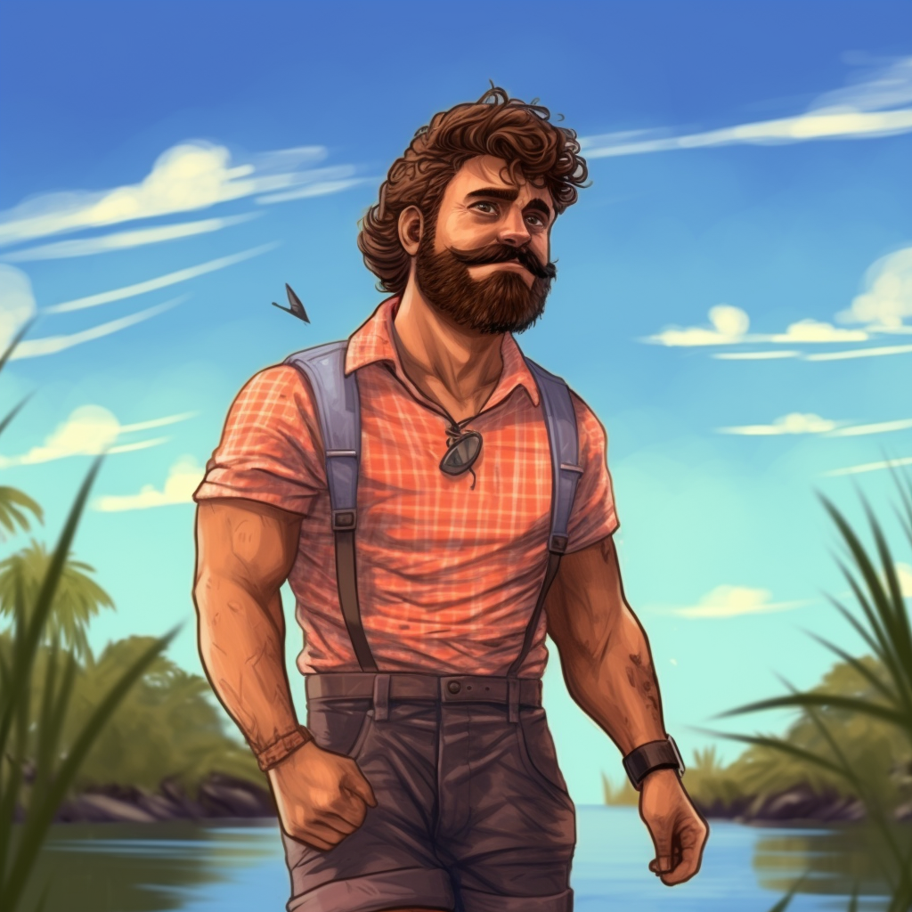 Cute buff Italian guy in Everglades