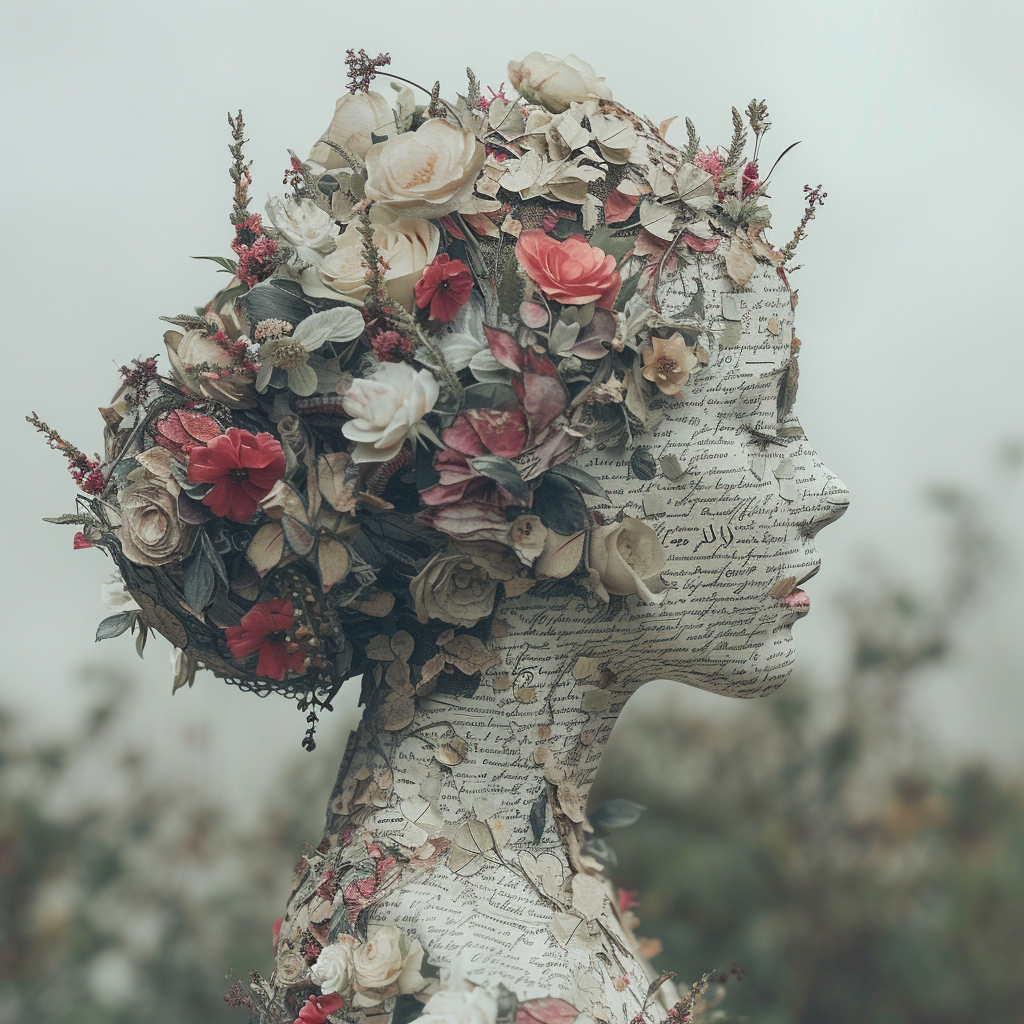 Flower Covered Woman without a Face