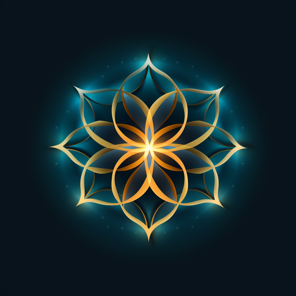 Beautiful flower of life logo