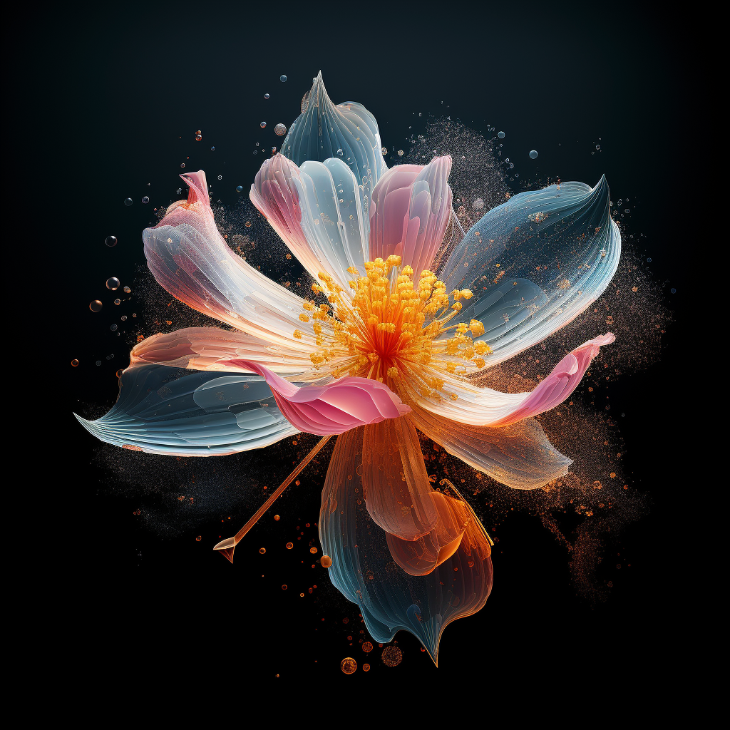 Flower particles scanning process