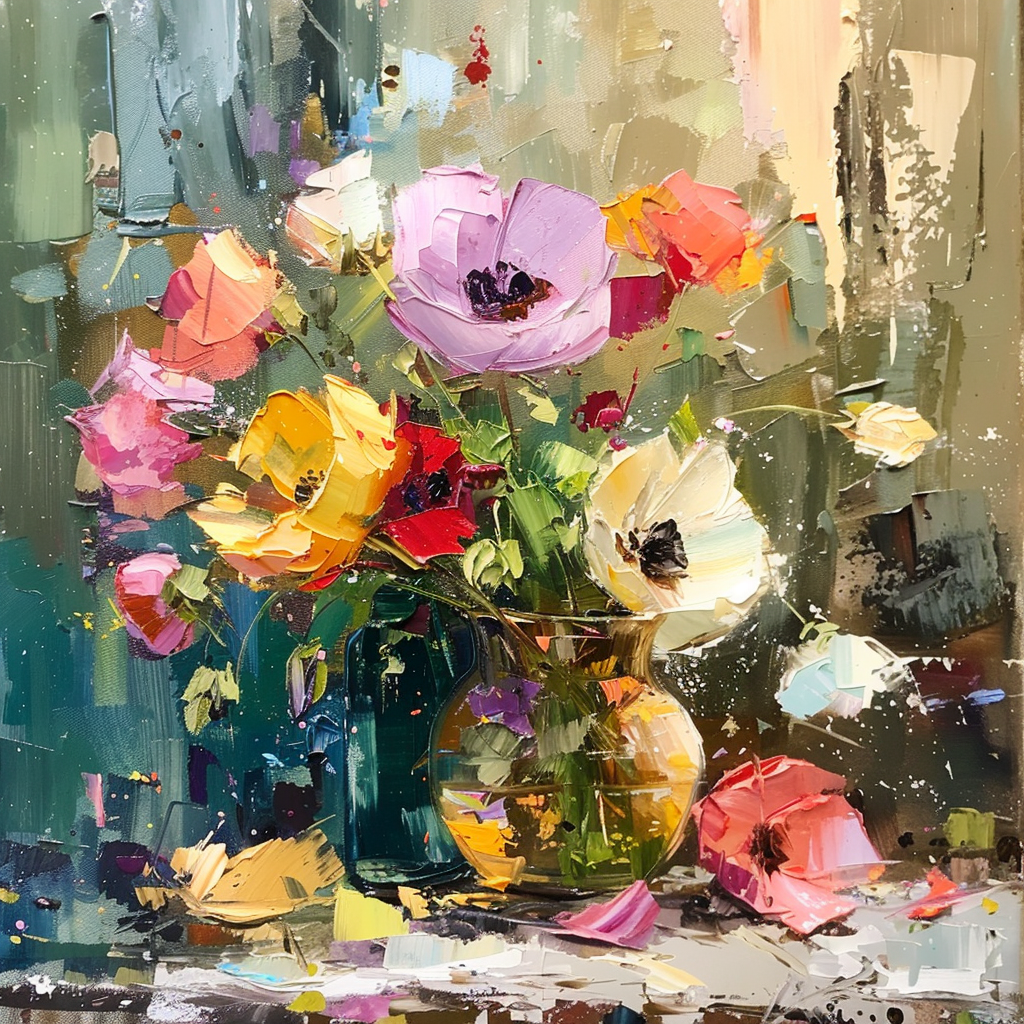 Beautiful Flower Still Life Painting