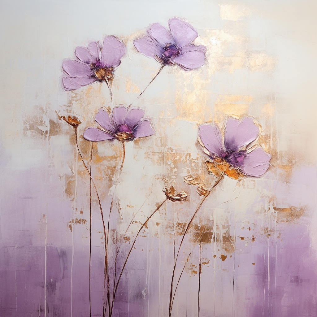 Beautiful abstract art of flowers