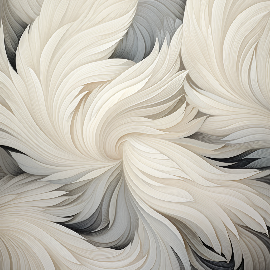 Feather-pattern representing lightness and grace