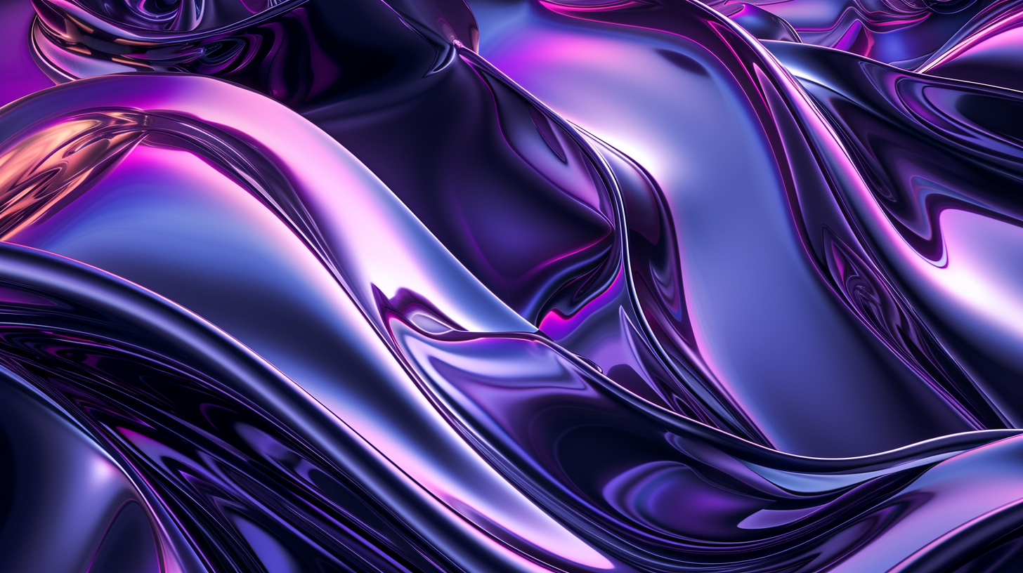 Flowing liquid metal abstract background