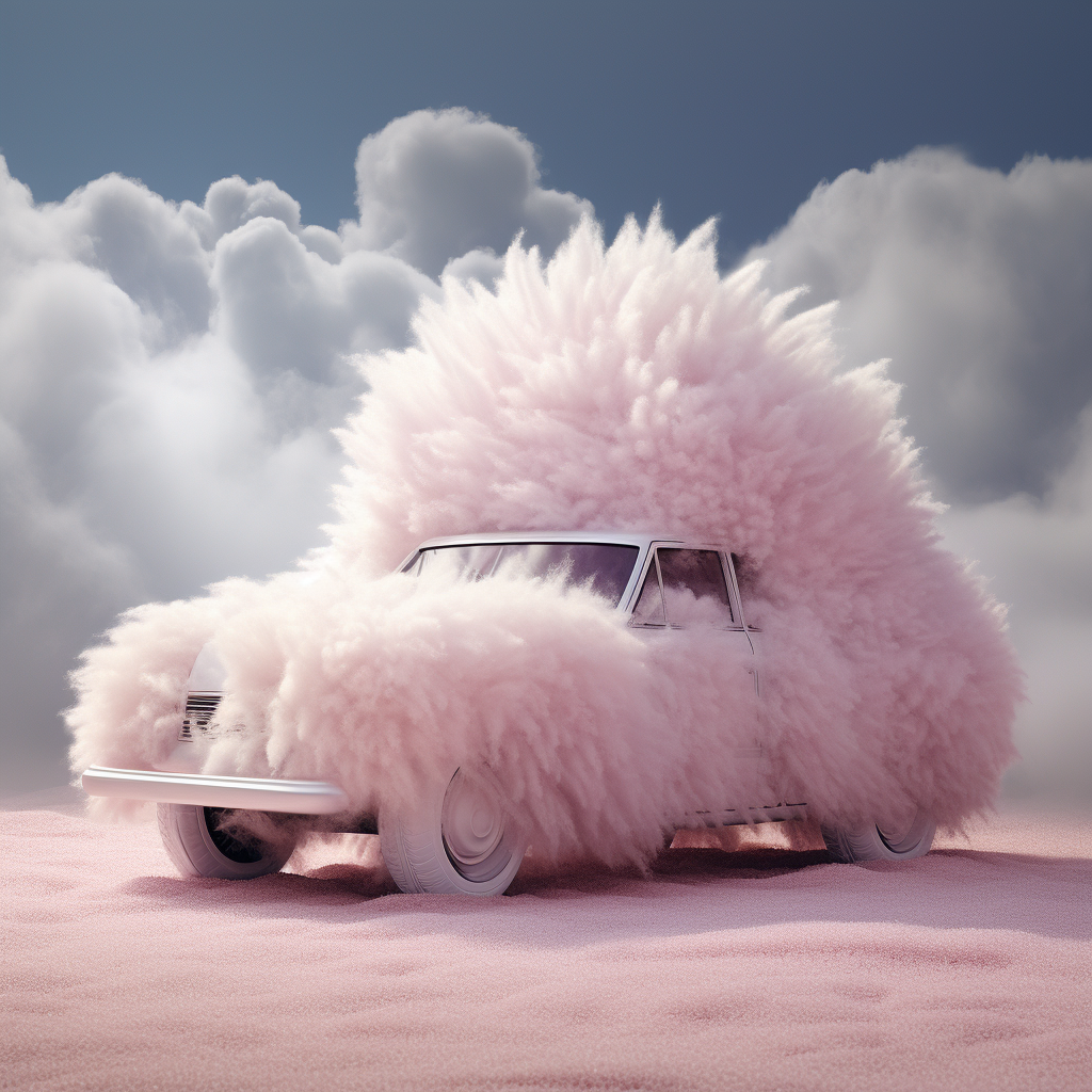 Fluffy car picture