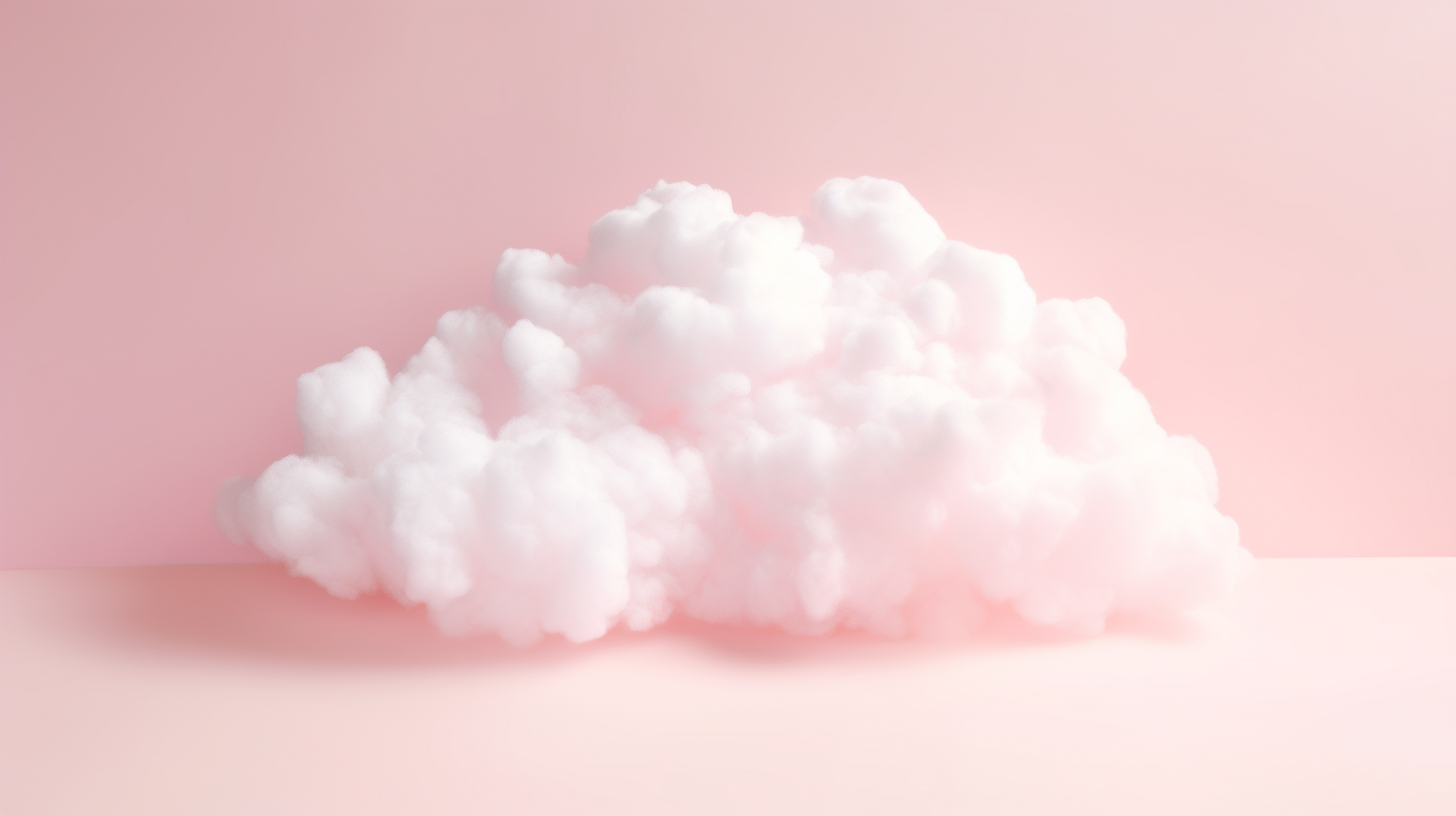 Beautiful image of fluffy pink clouds