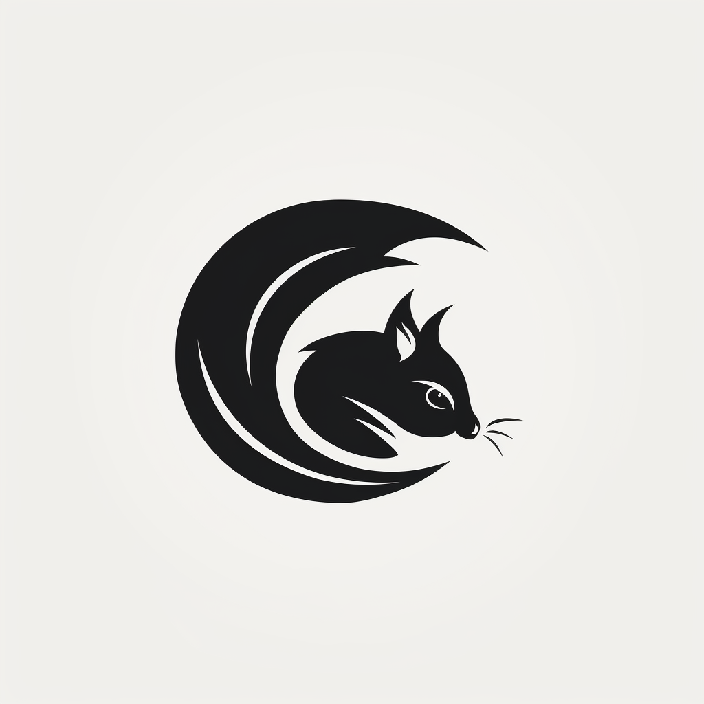 Flying squirrel logo design