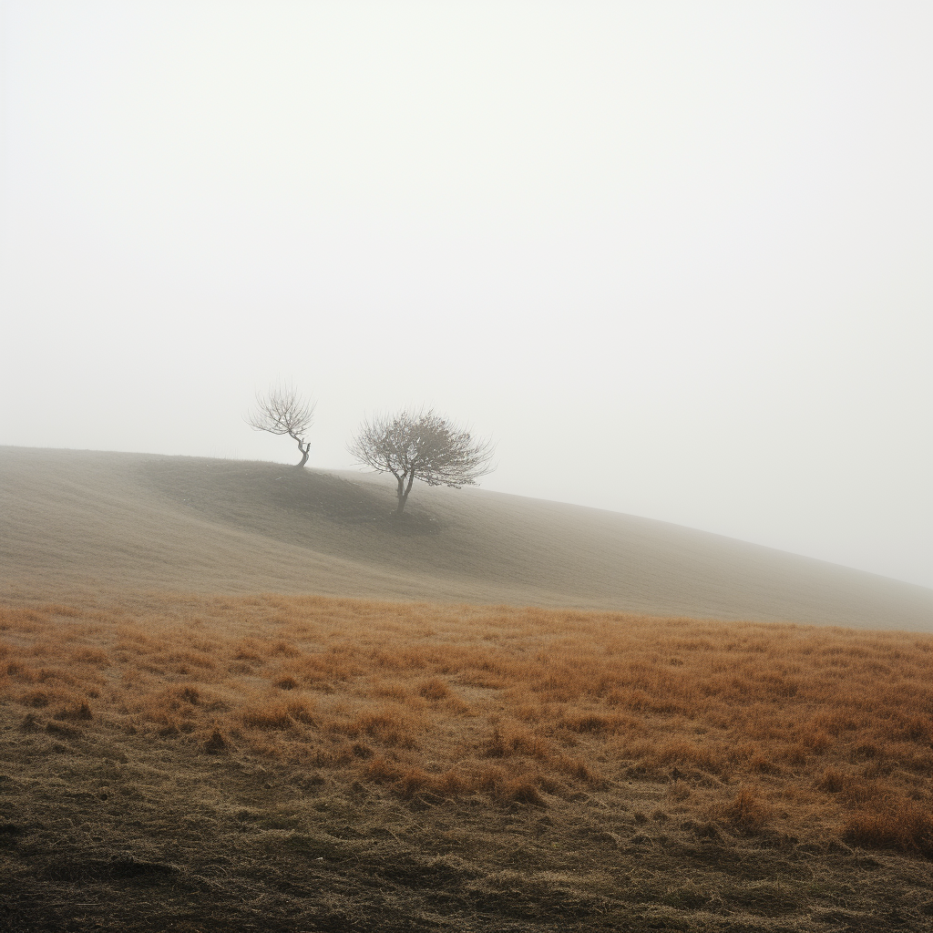 Stunning foggy minimalist landscape captured by Nikon