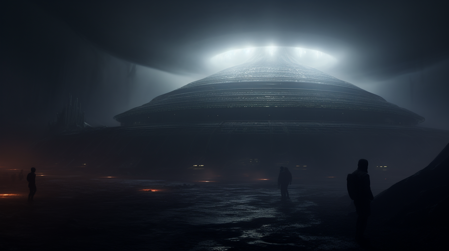 Foggy Alien Base in Underdark