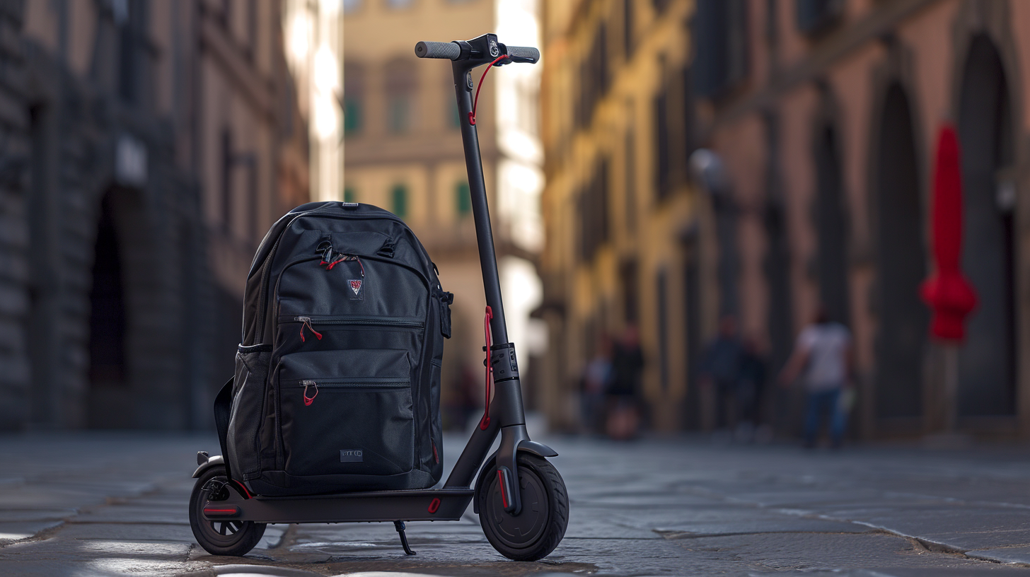 Foldable Electric Scooter with Spacious Backpack