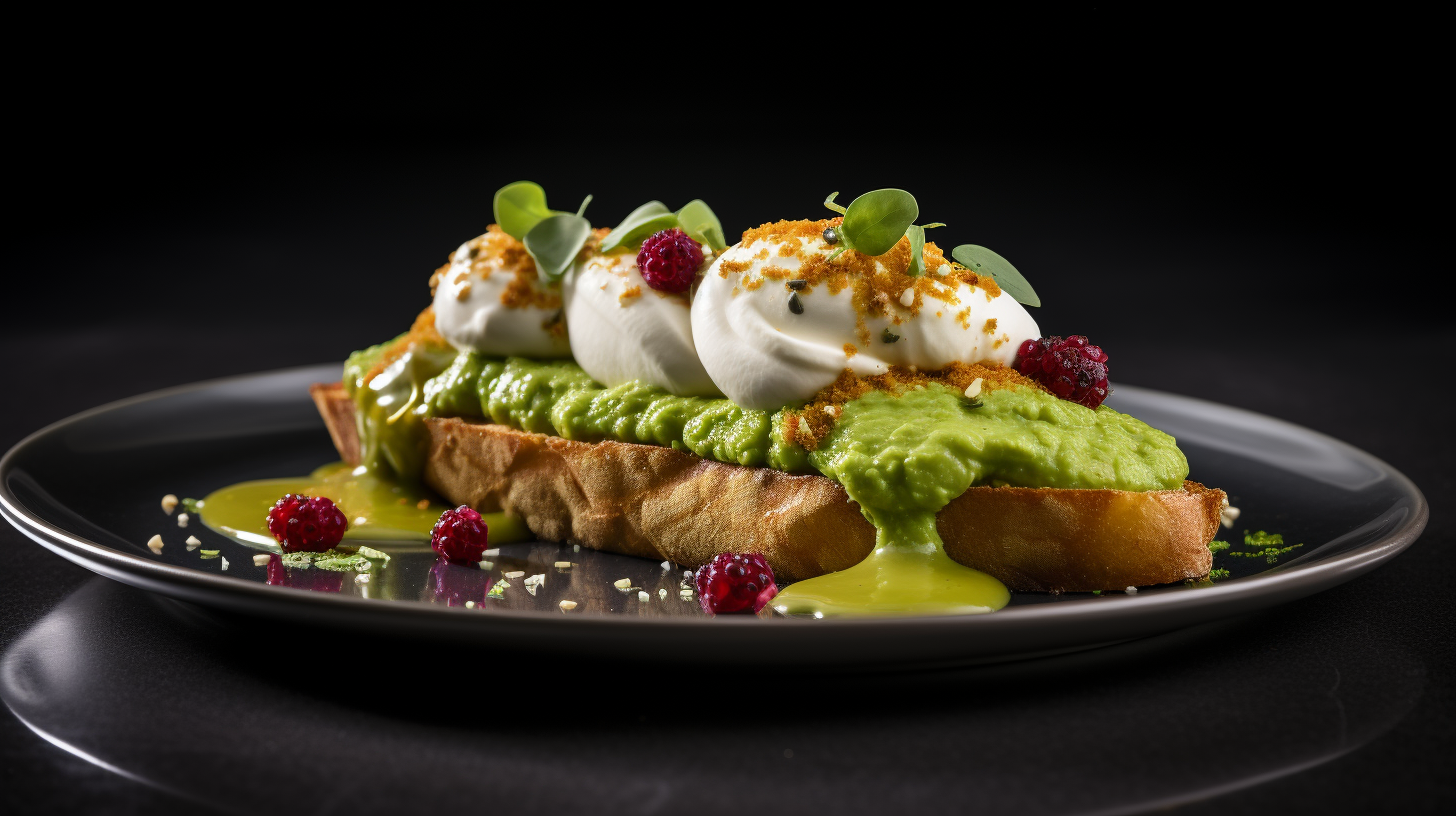 Food Artistry with Creamy Avocado Toast