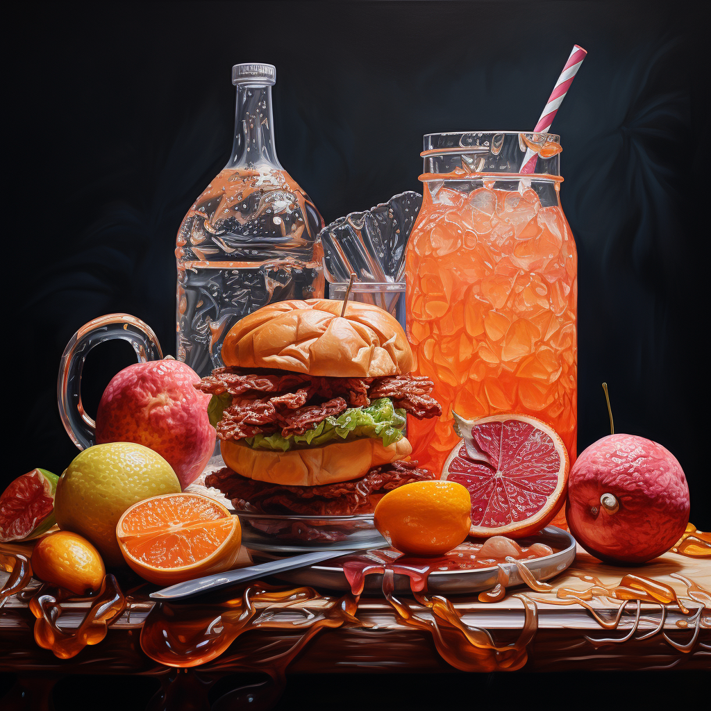 MidJourney Food and Drinks Prompt Image