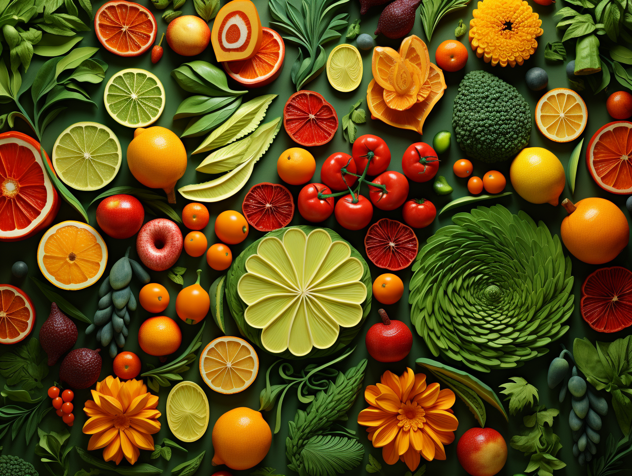 Vibrant and Yummy Food Wallpaper