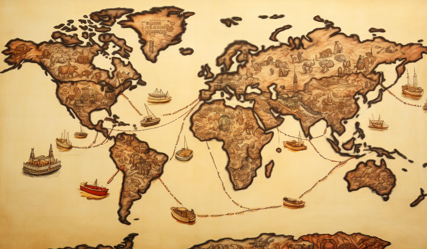 Food Journey on World Map