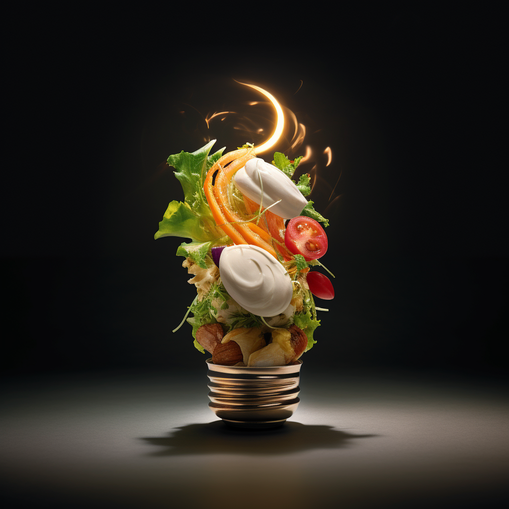 Food with Light Bulb