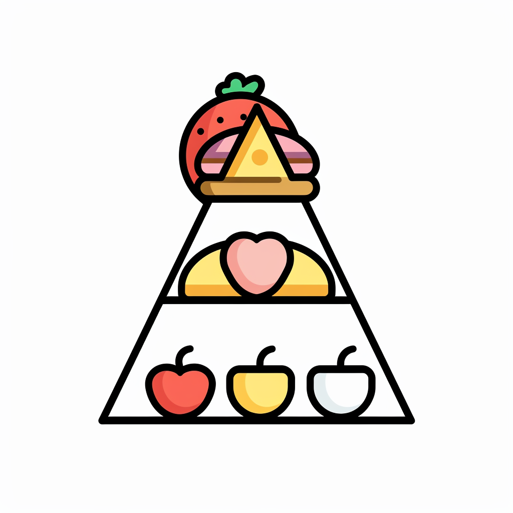 Food Pyramid Icon Image