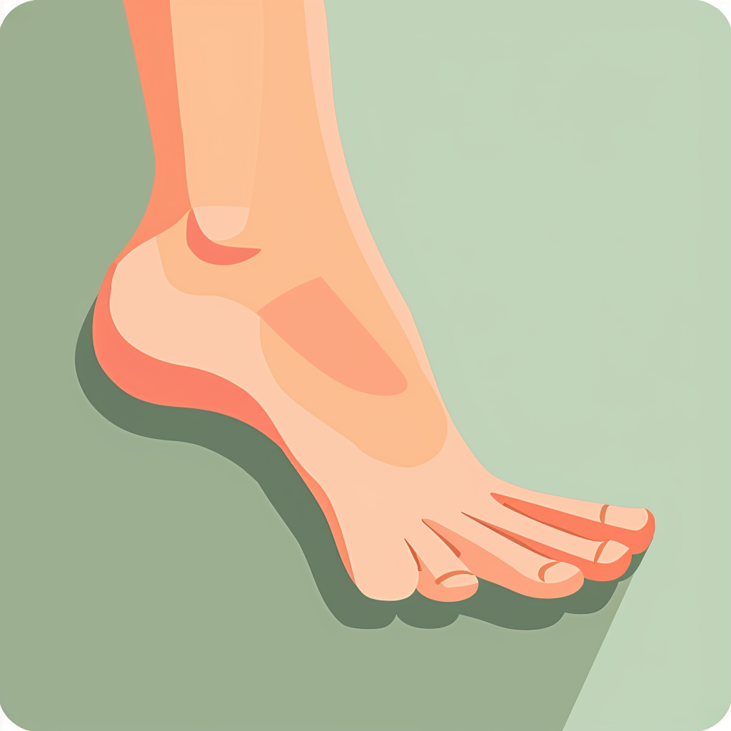 Slippery foot icon