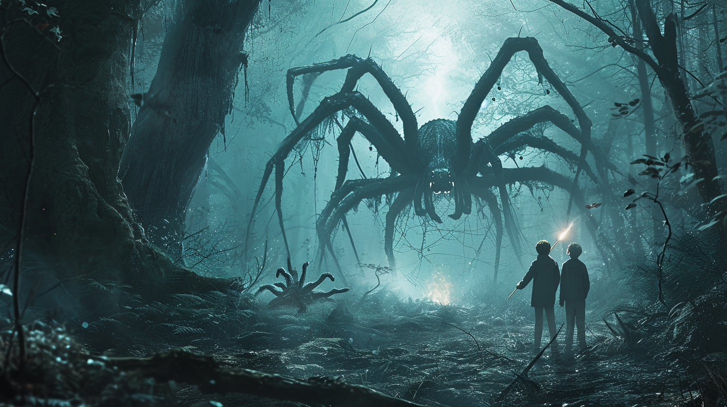 forbidden forest Harry Potter boys spiders