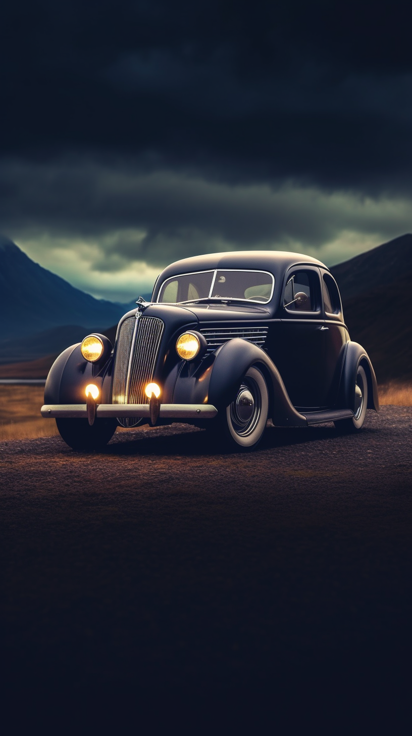 Vintage Ford Coupe Hot Rod in Isle of Skye