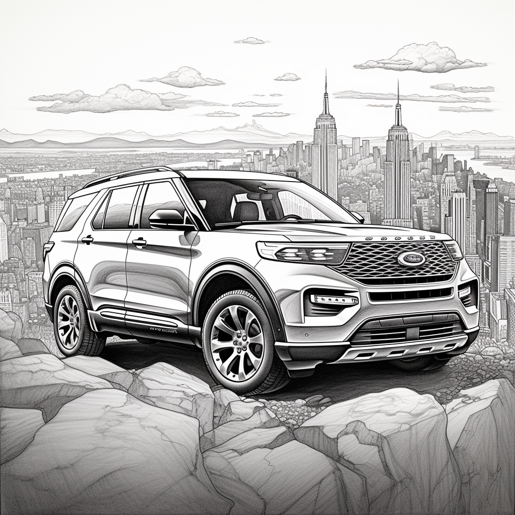 Ford Explorer Pen Drawing Promotion