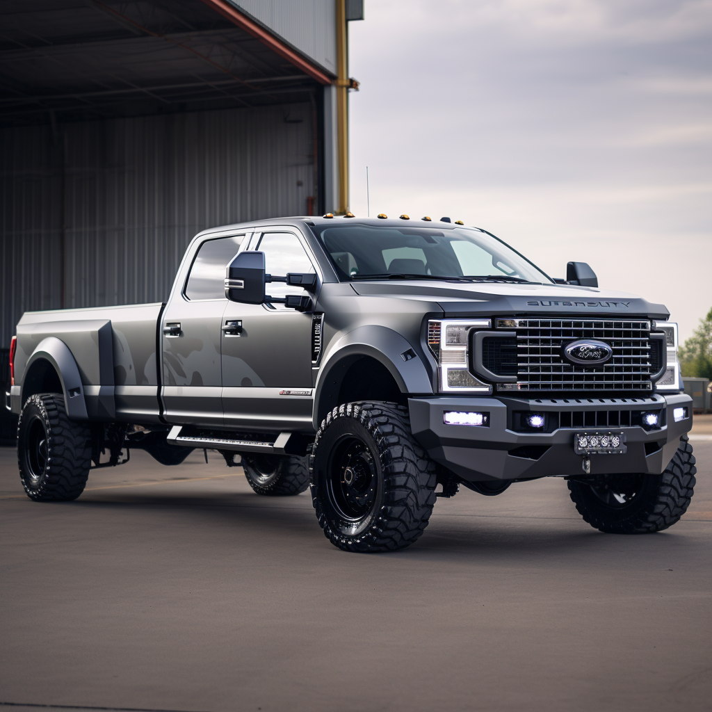 Ford F-350 Dually Gray 2023 HD Photo