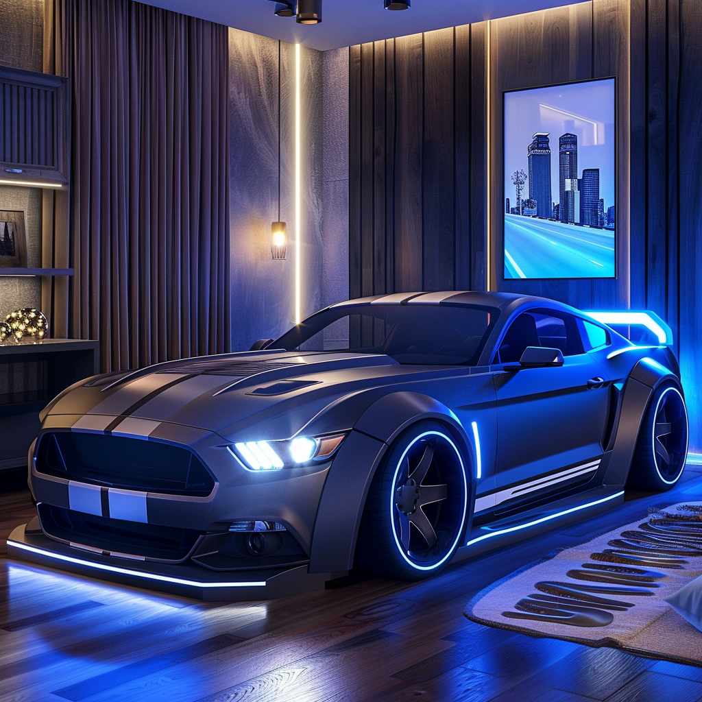 Ford Mustang Car Bed 3D