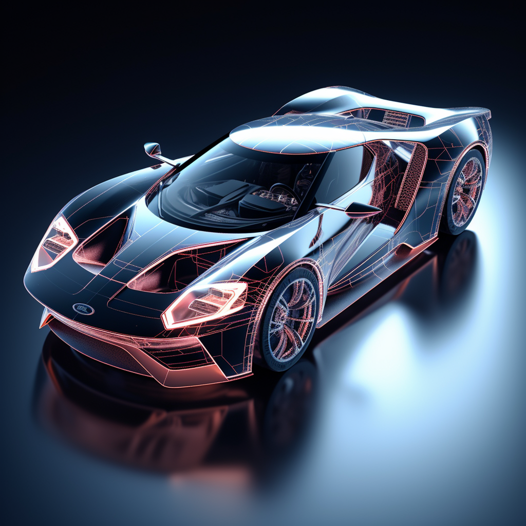 Ford GT Technical Sheet Artwork