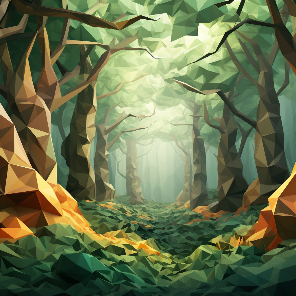 Beautiful forest branch seamless art