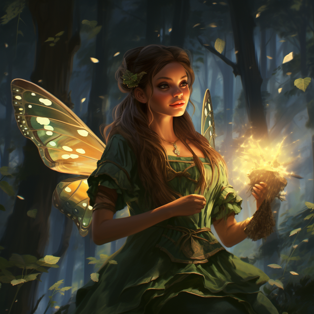 Enchanting Forest Fairy in Disney Style