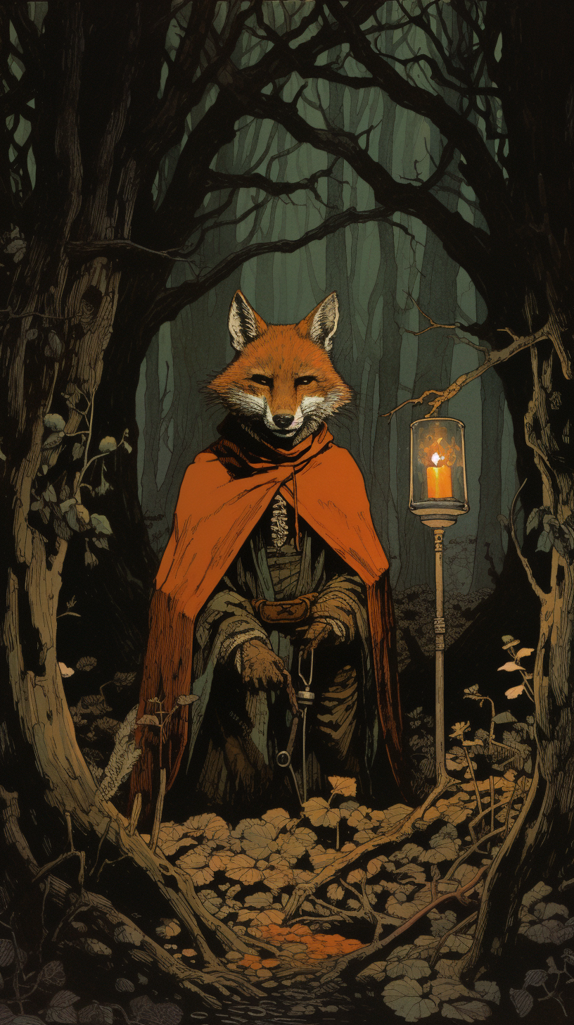 4. Mysterious fox dealing drugs in medieval forest