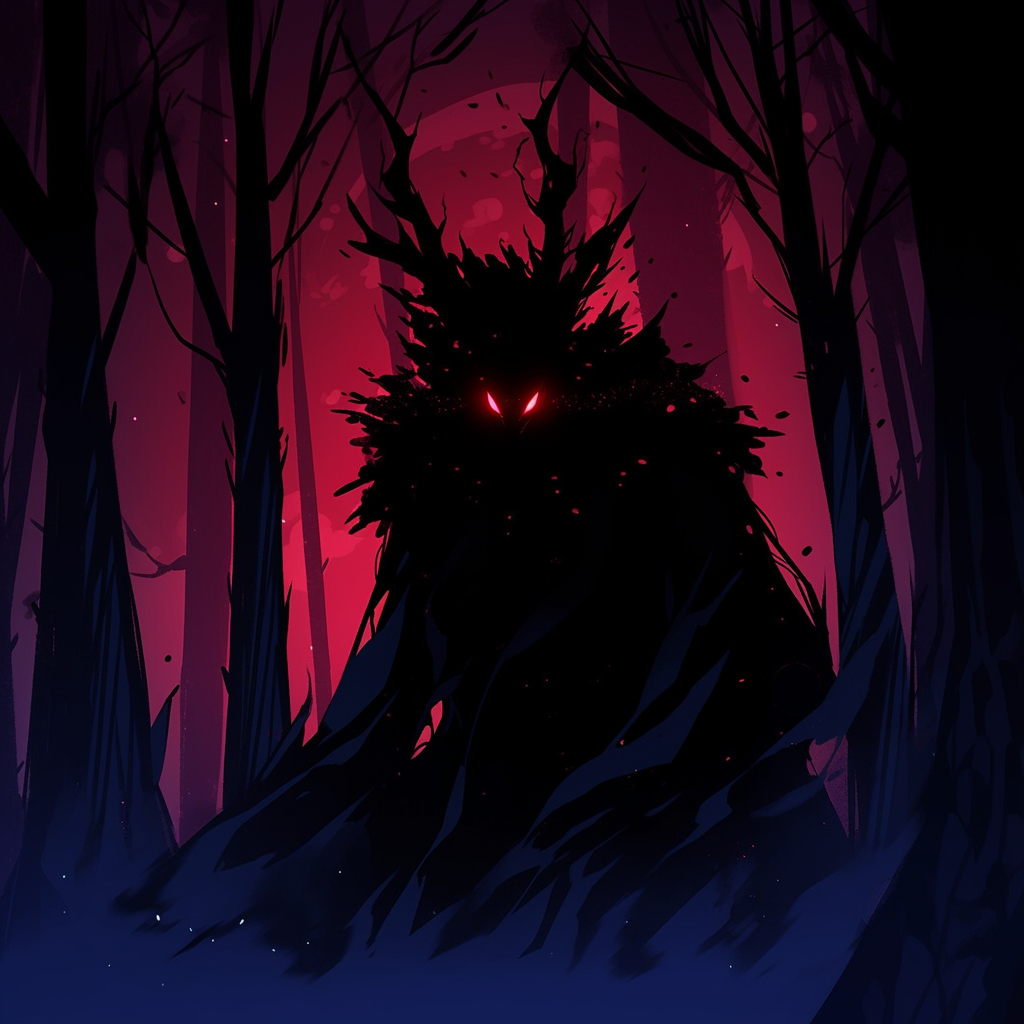 dark forest monster shadow