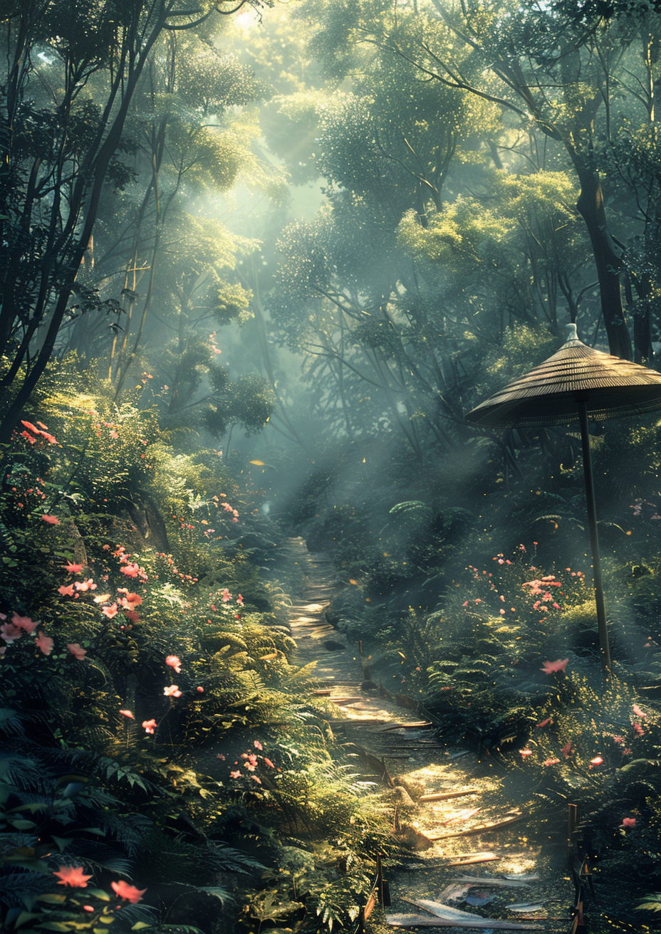 Forest Path Oriental Radiance