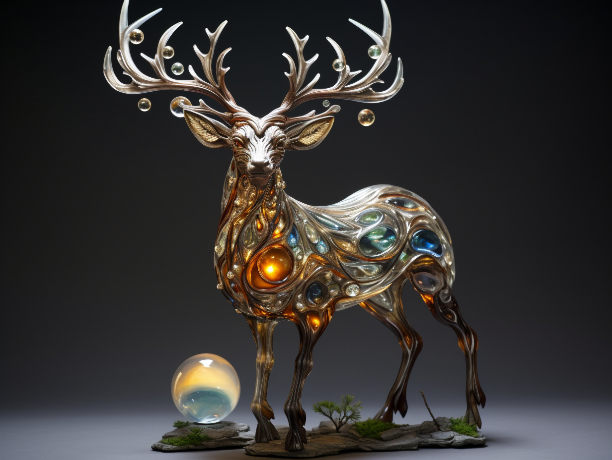 Magical Forest Spirit Deer