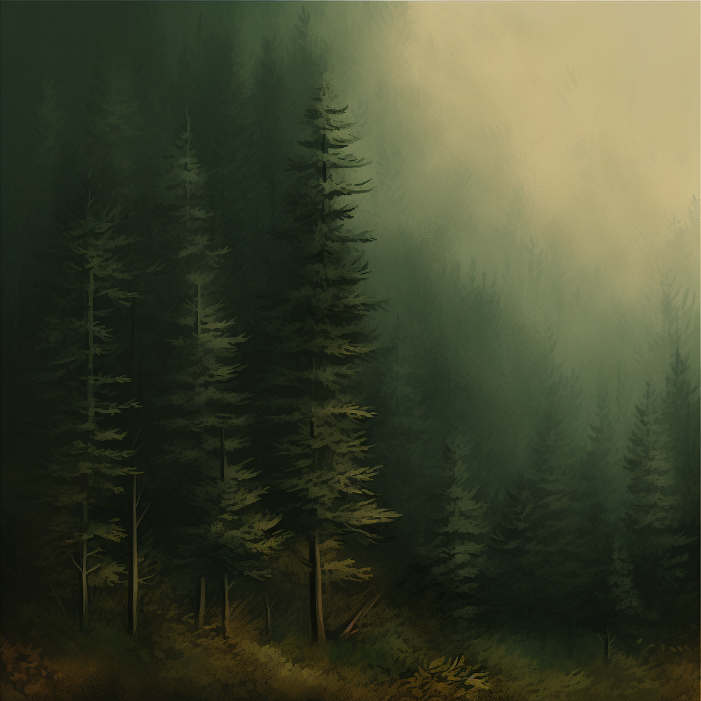 Forest green textured background with neutral brown tones