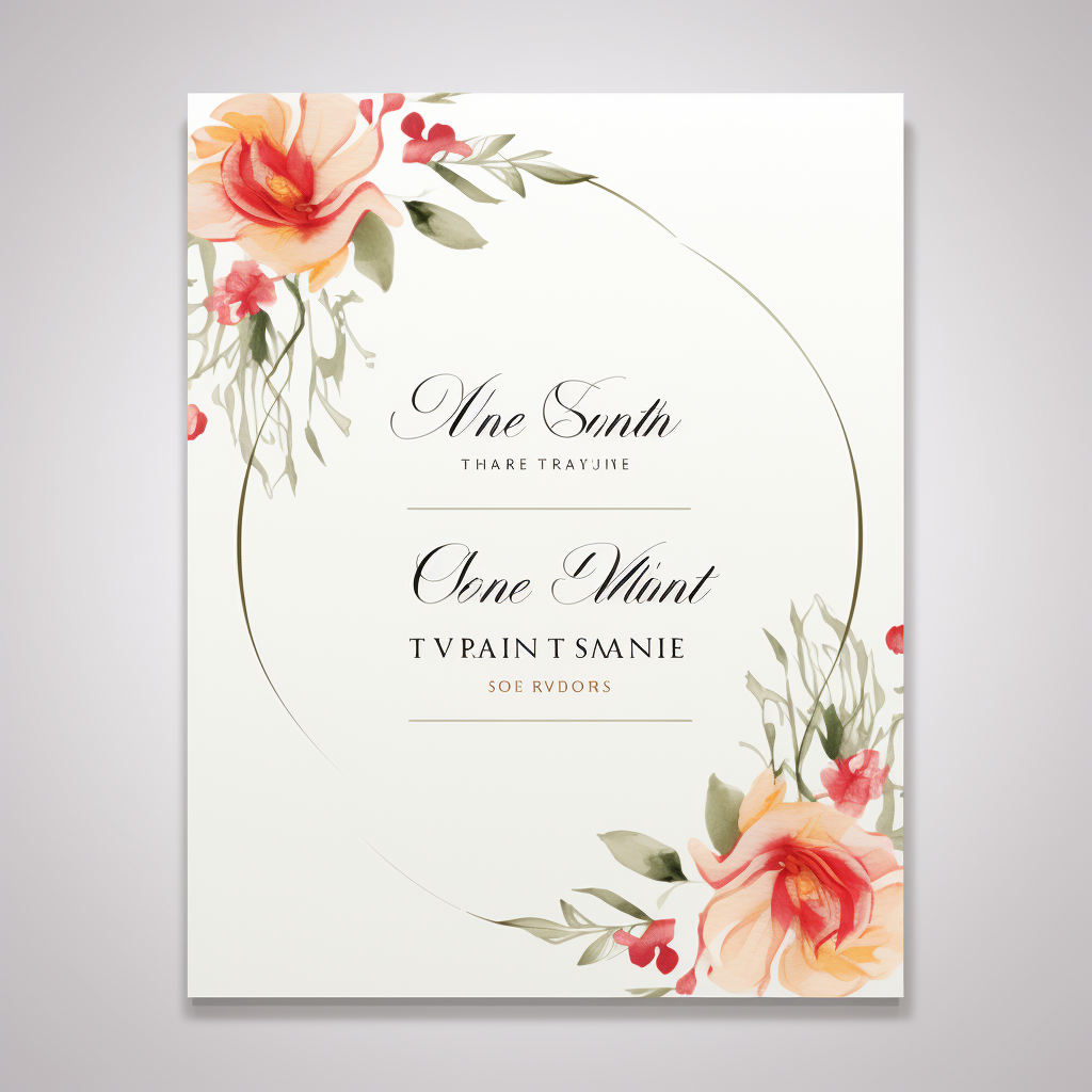 Formal card invitation template design