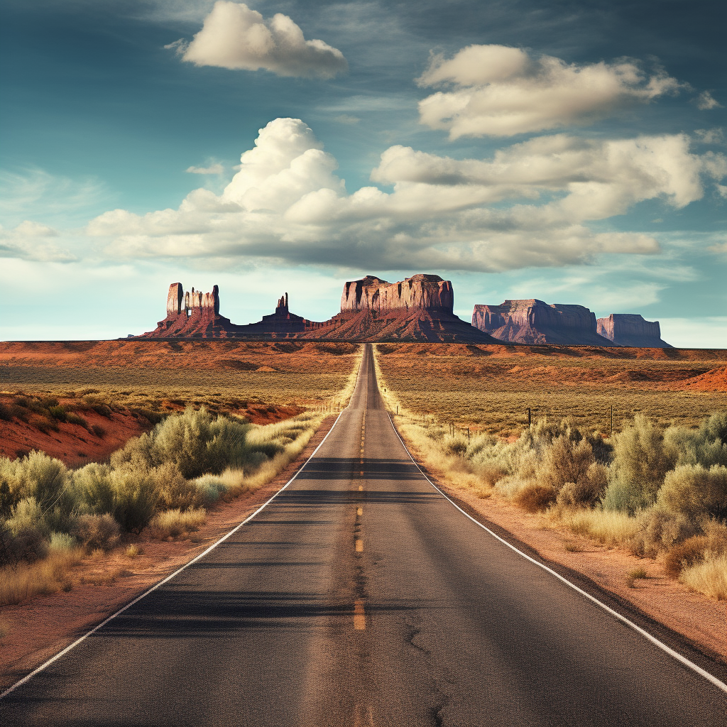 Majestic Forrest Gump Hill in Monument Valley