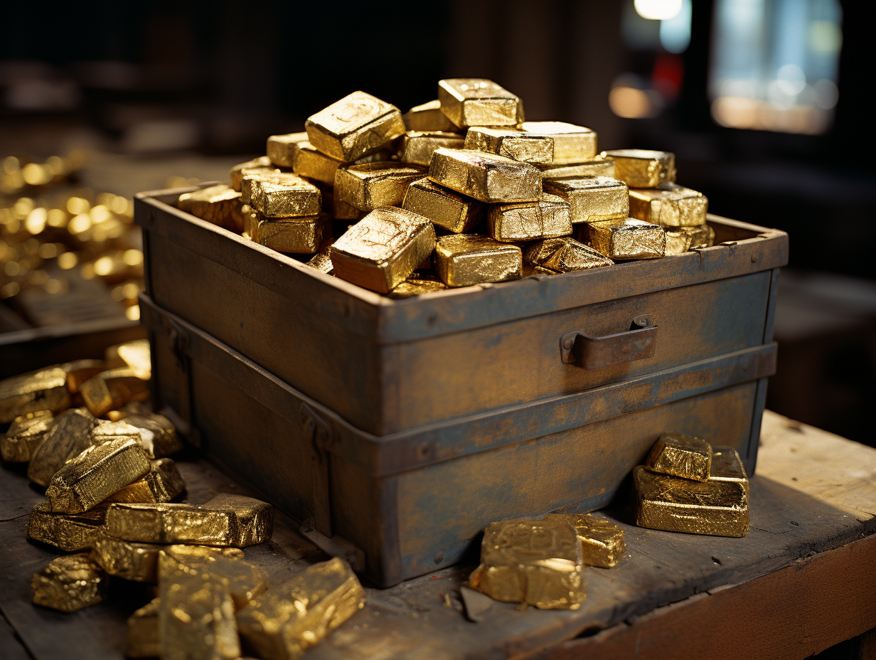 Gold Ingots in Fort Knox