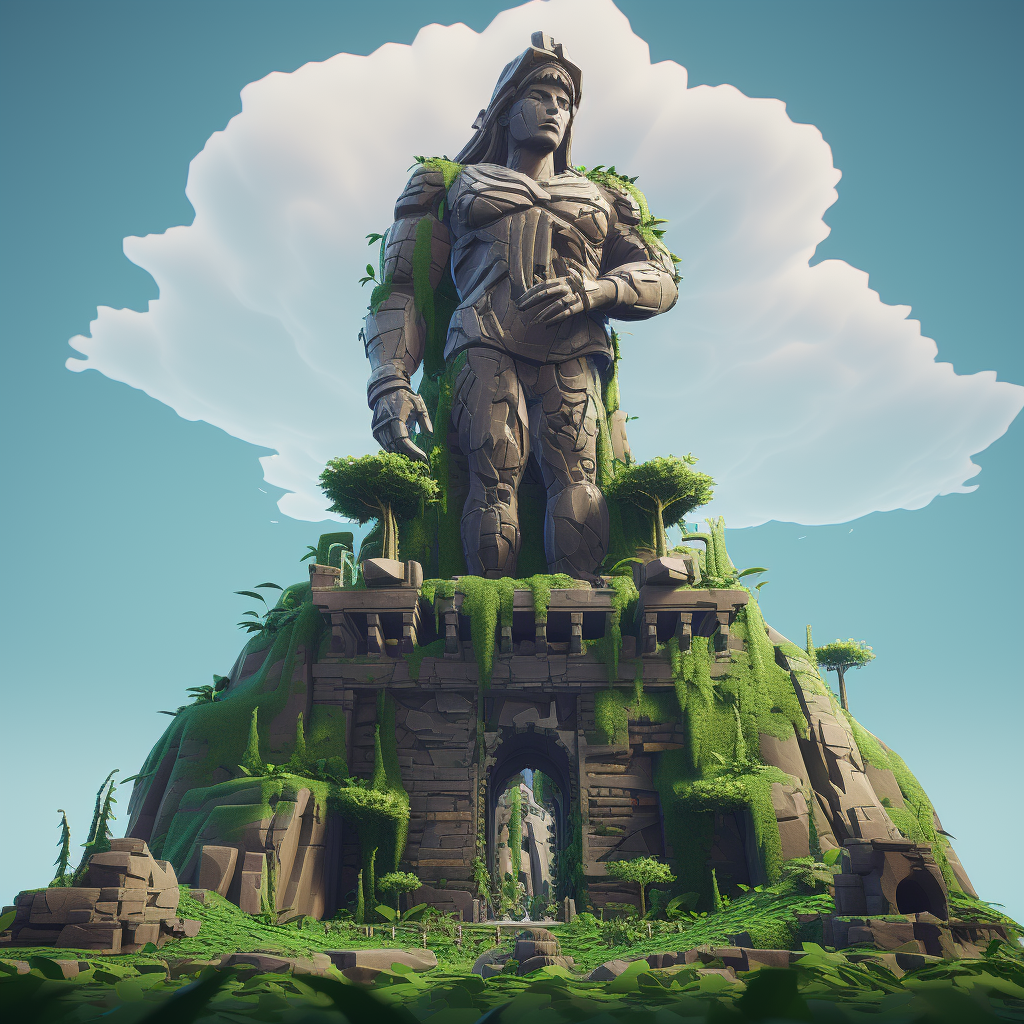 Impressive Fortnite Monument Statue