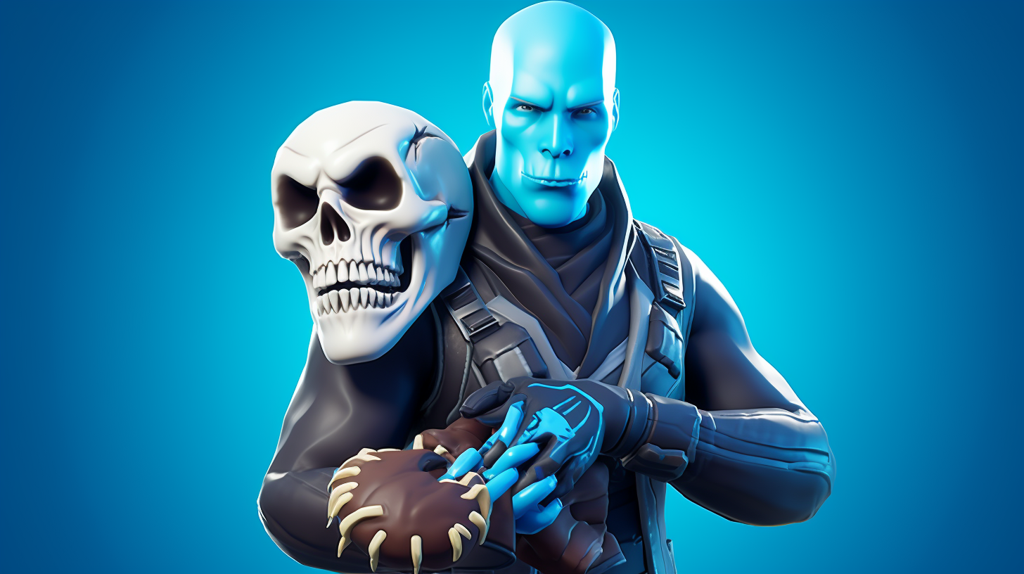 Fortnite Skull Trooper with sausage